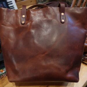 KMM Co Leather Tote Bag